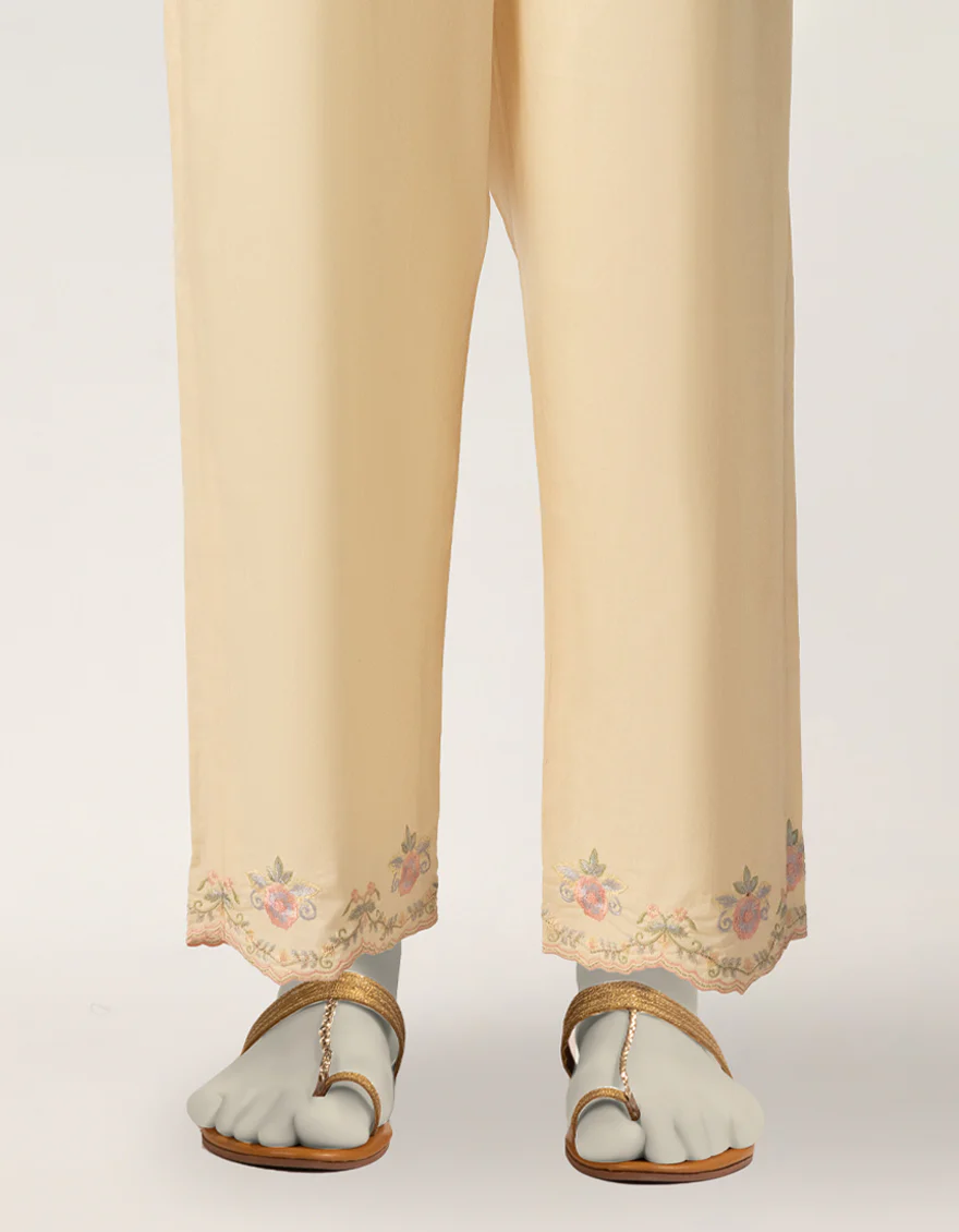 BEIGE LAWN TROUSERS | JJLT-S-26-8092-B FB/FLORAL-8092-B