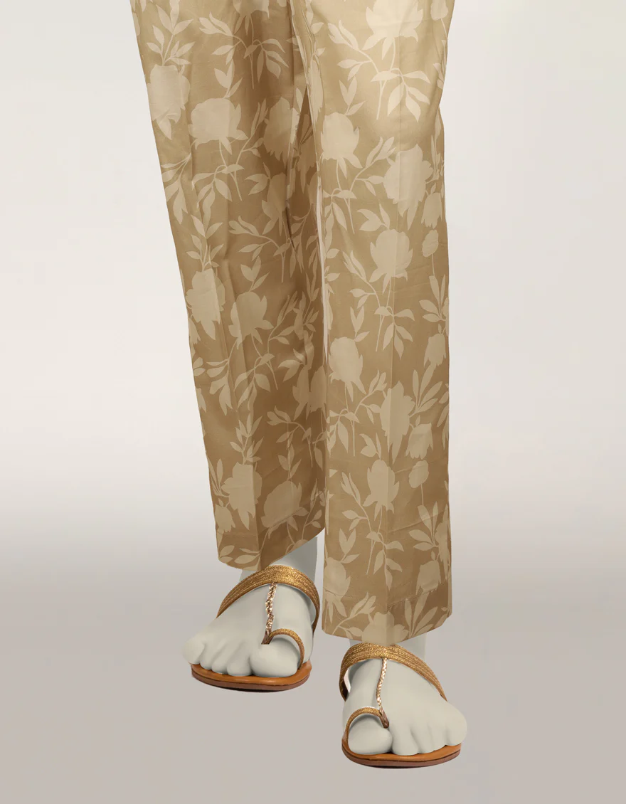 BEIGE LAWN TROUSERS | JJLT-S-26-8095-B FB/FLORAL-8095-B