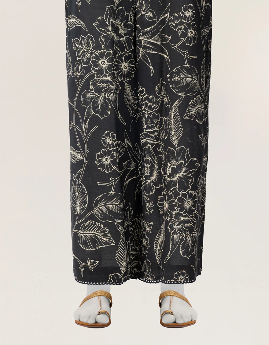 BLACK LAWN TROUSERS | JJLT-S-26-8101 FB/PRINT-03