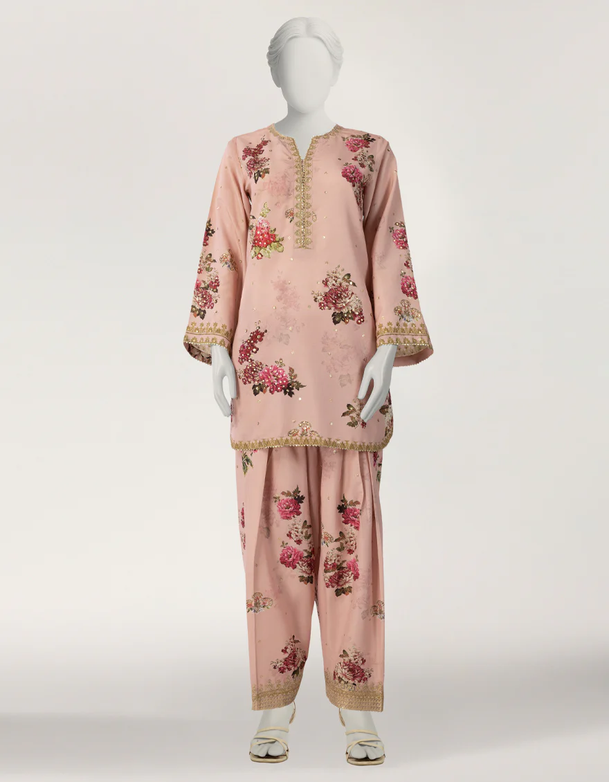 PINK RAW SILK 2PC STITCHED | JJPW-S-JPS-26-4000 FB/NAYAB-06 - Image 5