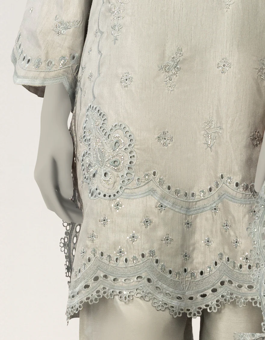 GREY RAW SILK 3PC STITCHED | JJPW-S-JPS-26-4028 FB/INARA-12 - Image 4