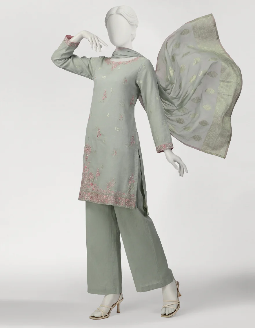 LIGHT BLUE SWISS COTTON 3PC STITCHED | JJPW-S-JPS-26-4057 FB/DANEEN-02