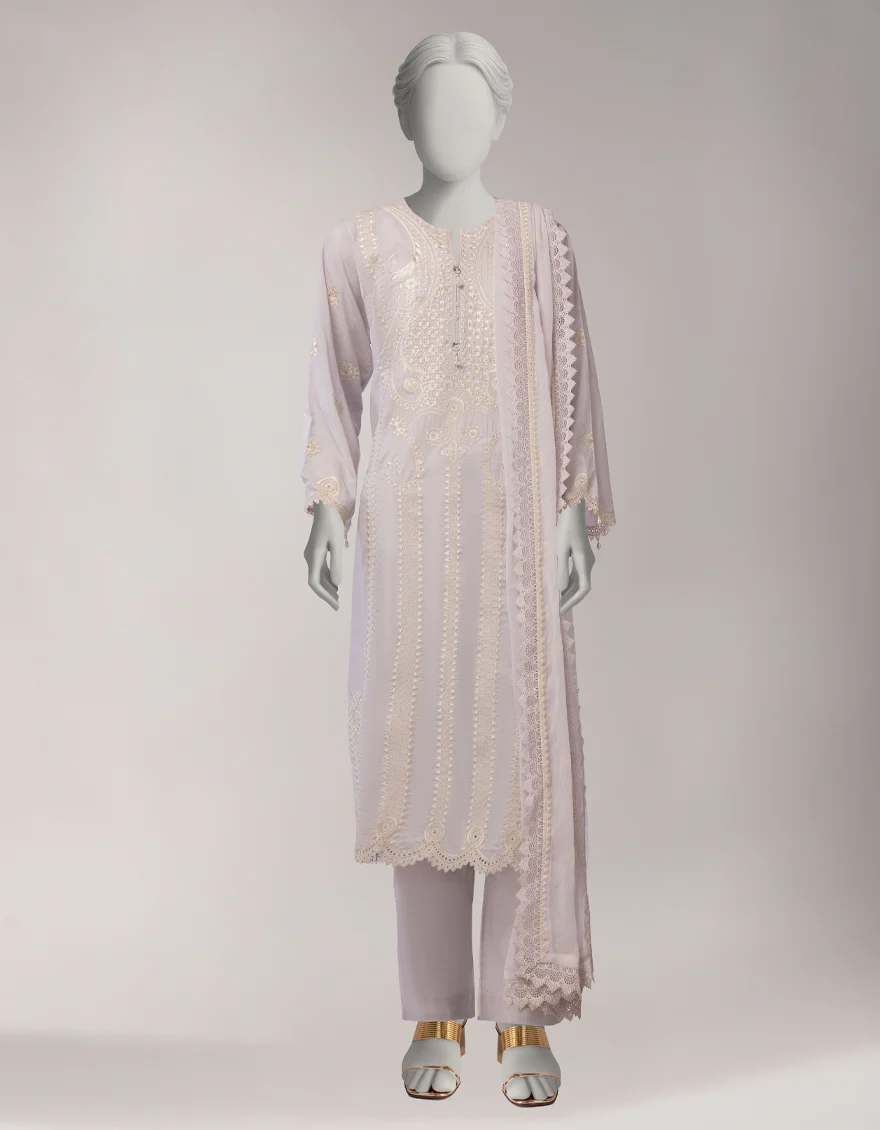 WHITE LAWN 3PC STITCHED | JLAWN-S-26-1118/S LUXE-B-02