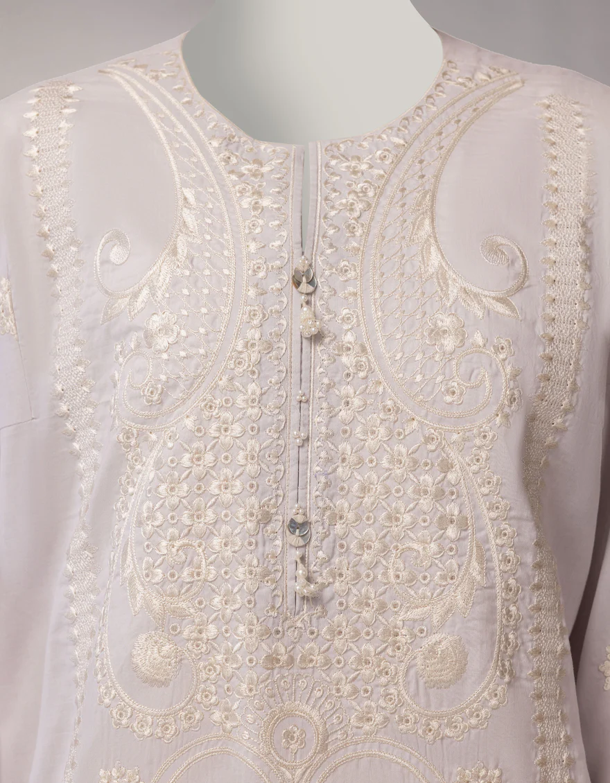 WHITE LAWN 3PC STITCHED | JLAWN-S-26-1118/S LUXE-B-02 - Image 3