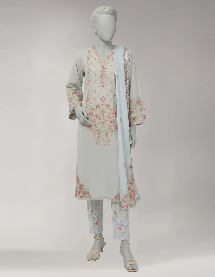 GREY LAWN 3PC UNSTITCHED | JLAWN-S-26-1126 AMARA-4