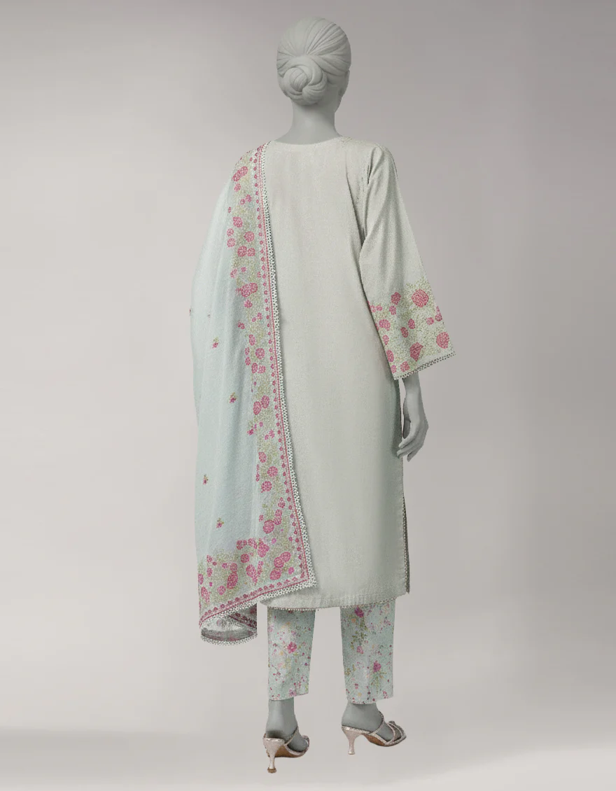 GREY LAWN 3PC STITCHED | JLAWN-S-26-1126/S AMARA-4 - Image 3