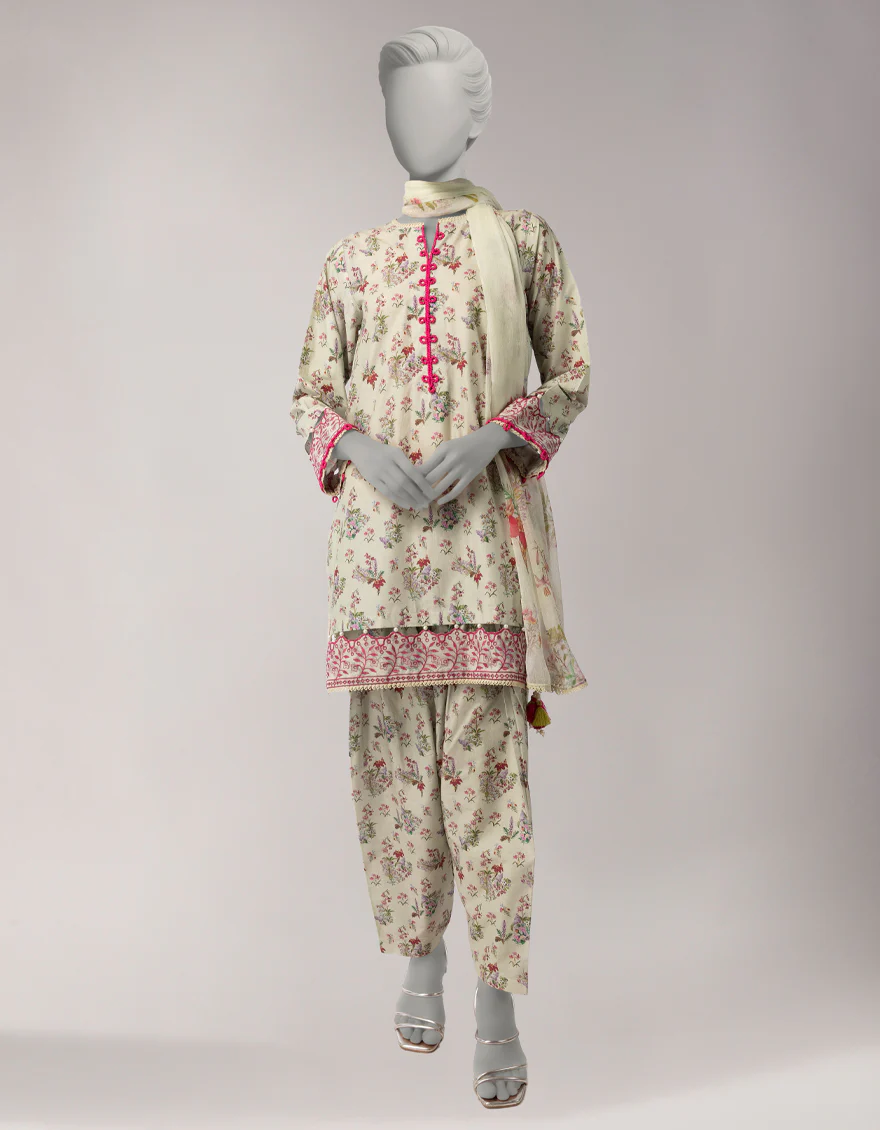 GREEN LAWN 3PC UNSTITCHED | JLAWN-S-26-3764 FLORAL MYSTIC-2