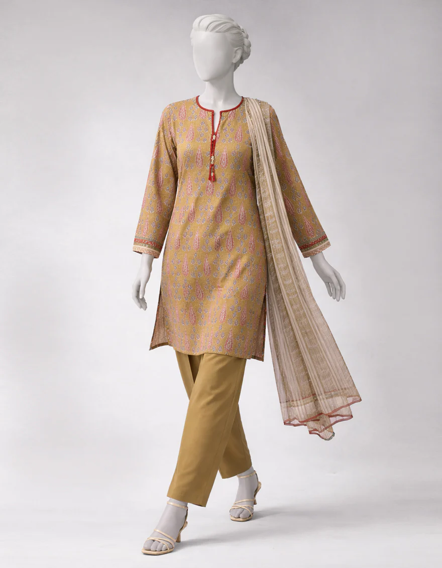 MULTICOLOR LAWN 3PC UNSTITCHED | JLAWN-S-26-3858 HINDCRAFT ECHOES-4