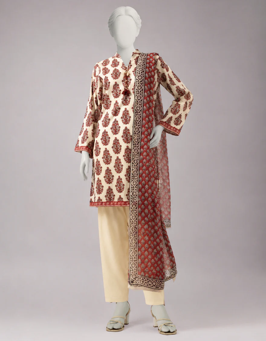 MULTICOLOR LAWN 3PC UNSTITCHED | JLAWN-S-26-3860 HINDCRAFT ECHOES-6