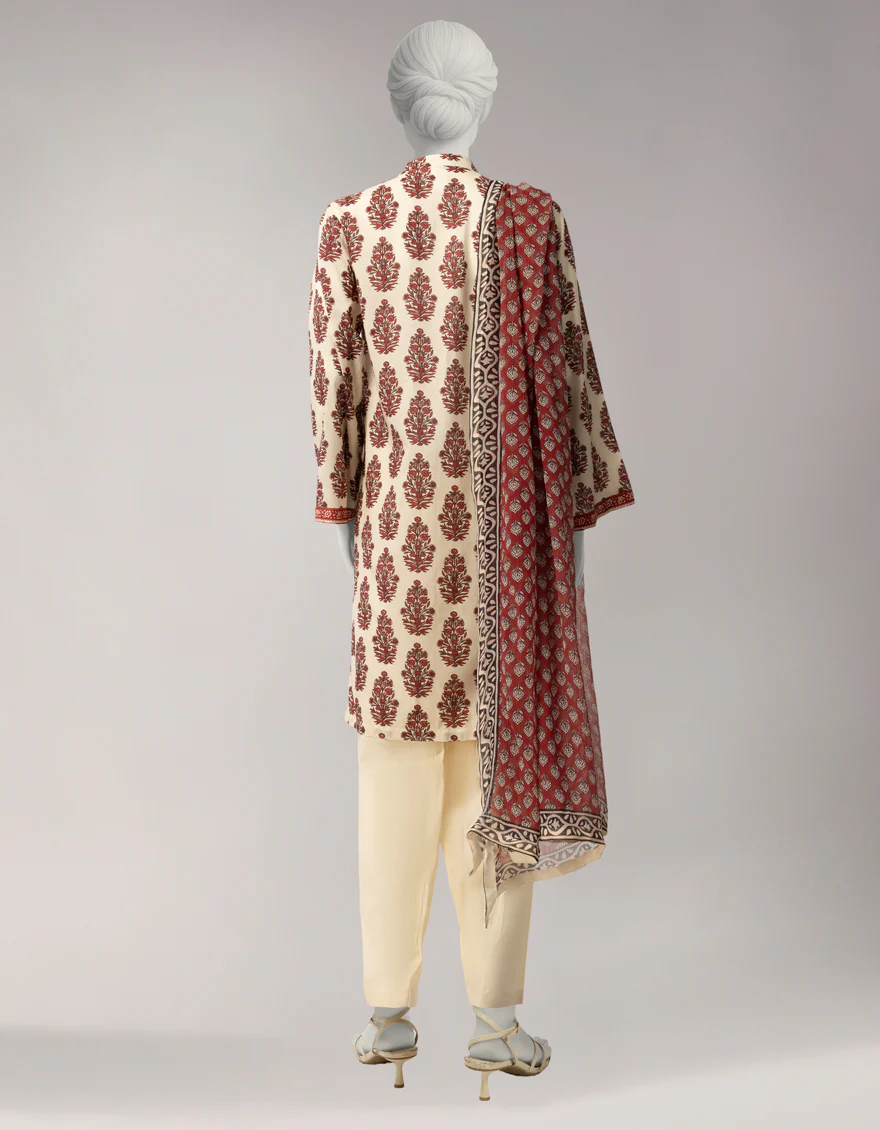 MULTICOLOR LAWN 3PC UNSTITCHED | JLAWN-S-26-3860 HINDCRAFT ECHOES-6 - Image 2