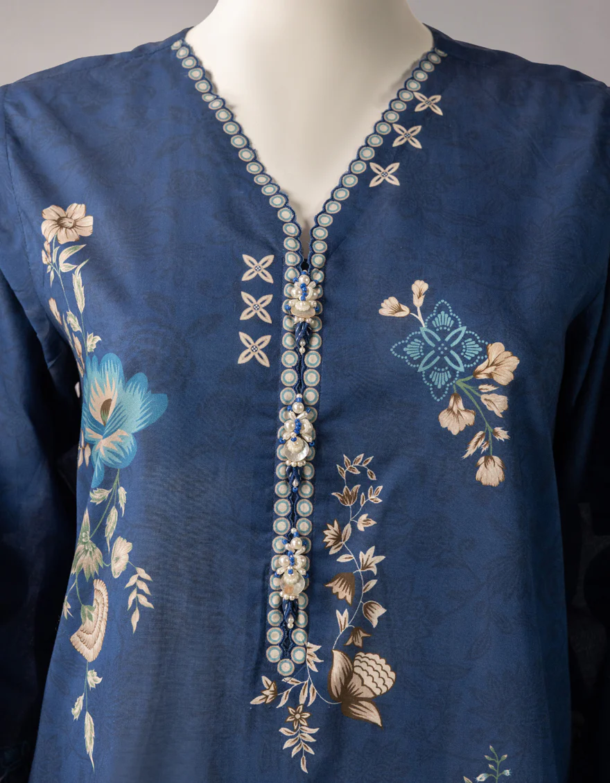 MULTICOLOR LAWN 3PC UNSTITCHED | JLAWN-S-26-3887 MUGHAL-1 - Image 4