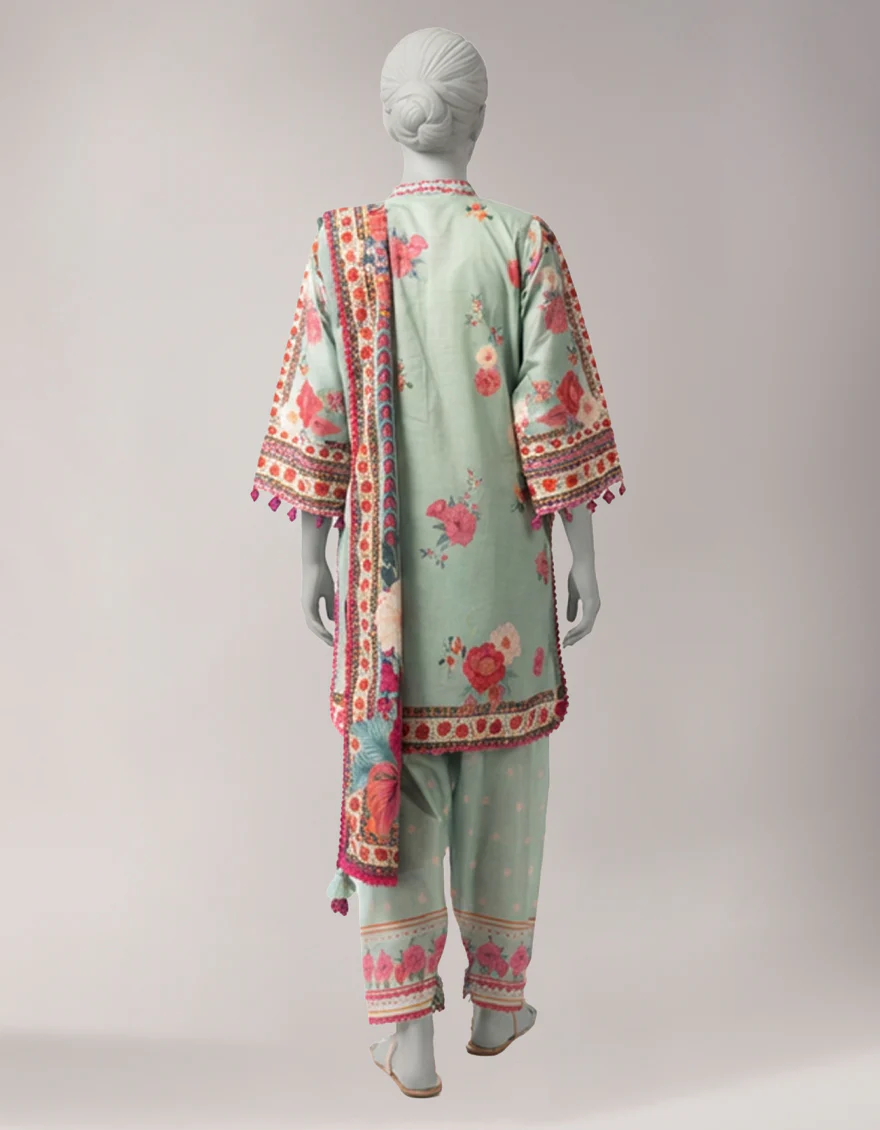 MULTICOLOR LAWN 3PC UNSTITCHED | JLAWN-S-26-3897 BOLD FLORA-3 - Image 2