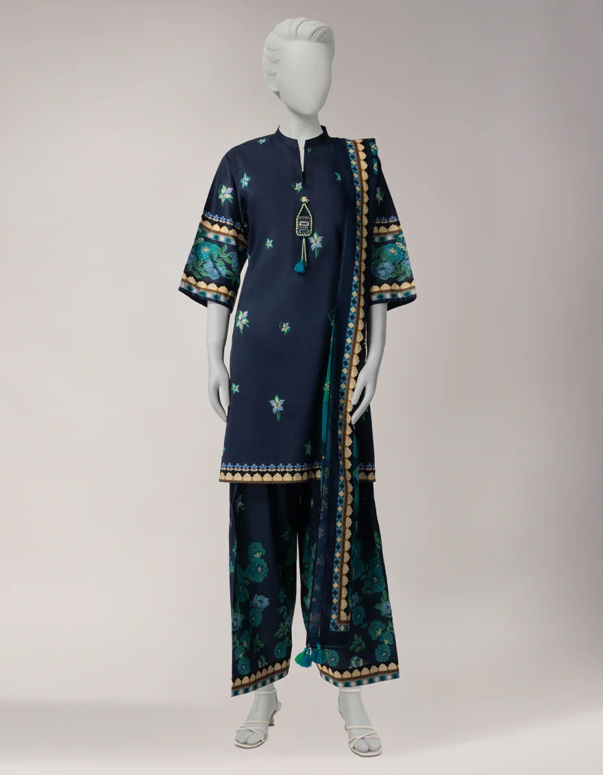 MULTICOLOR LAWN 3PC UNSTITCHED | JLAWN-S-26-3899 BOLD FLORA-5 - Image 4