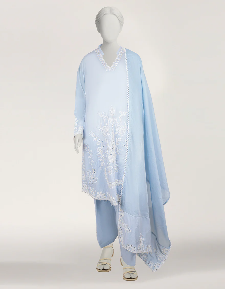 BLUE LAWN 3PC STITCHED | JLAWN-S-26-468/S DORI-3 - Image 3