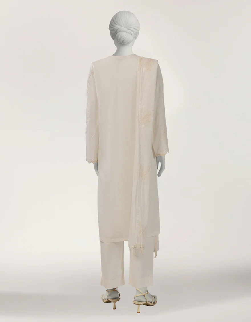 WHITE LAWN 3PC STITCHED | JLAWN-S-26-470/S DORI-5 - Image 2