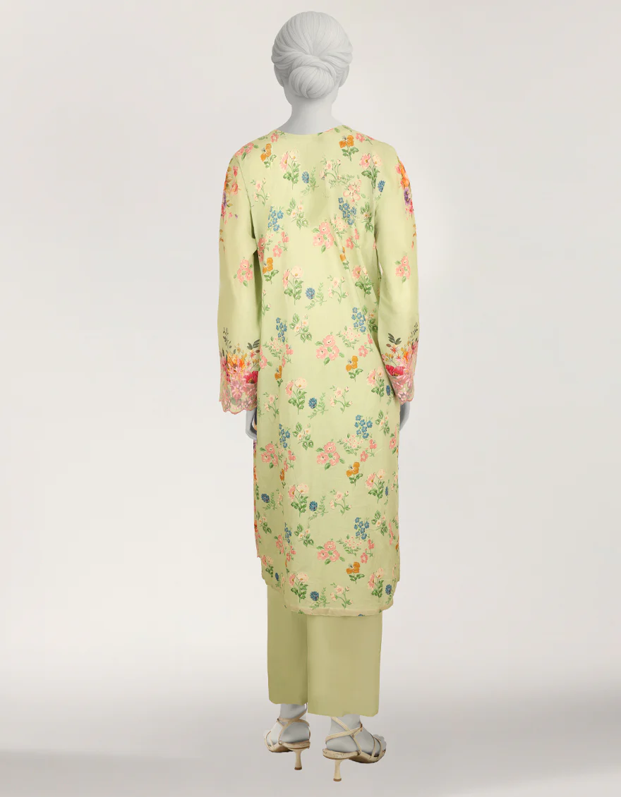 GREEN LAWN 3PC STITCHED | JLAWN-S-26-592/S FIESTA LUX-04 - Image 2