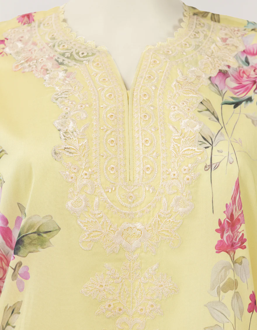 YELLOW LAWN 3PC STITCHED | JLAWN-S-26-594/S FIESTA LUX-06 - Image 4