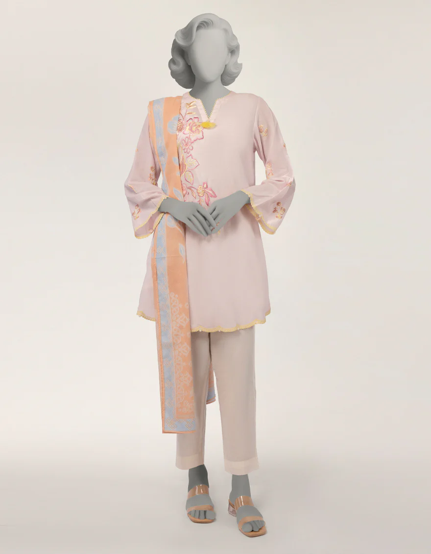 PINK LAWN 2PC STITCHED | JLAWN-S-JDS-26-1217/S DORI CORD-A-03