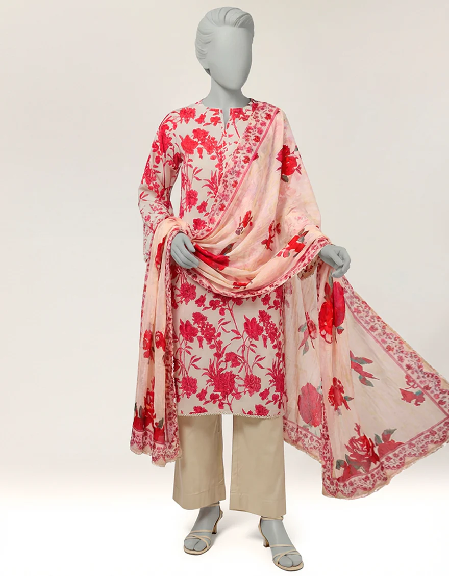 MULTICOLOR LAWN 2PC STITCHED | JLAWN-S-JDS-26-1222/S THREAD & TONE-A-04