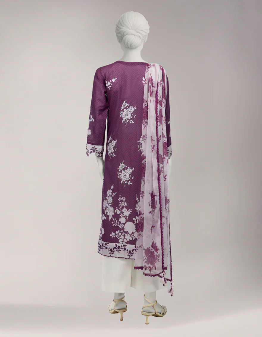 MULTICOLOR LAWN 2PC UNSTITCHED | JLAWN-S-JDS-26-1316 PATTERNED LEGACY-2 - Image 2