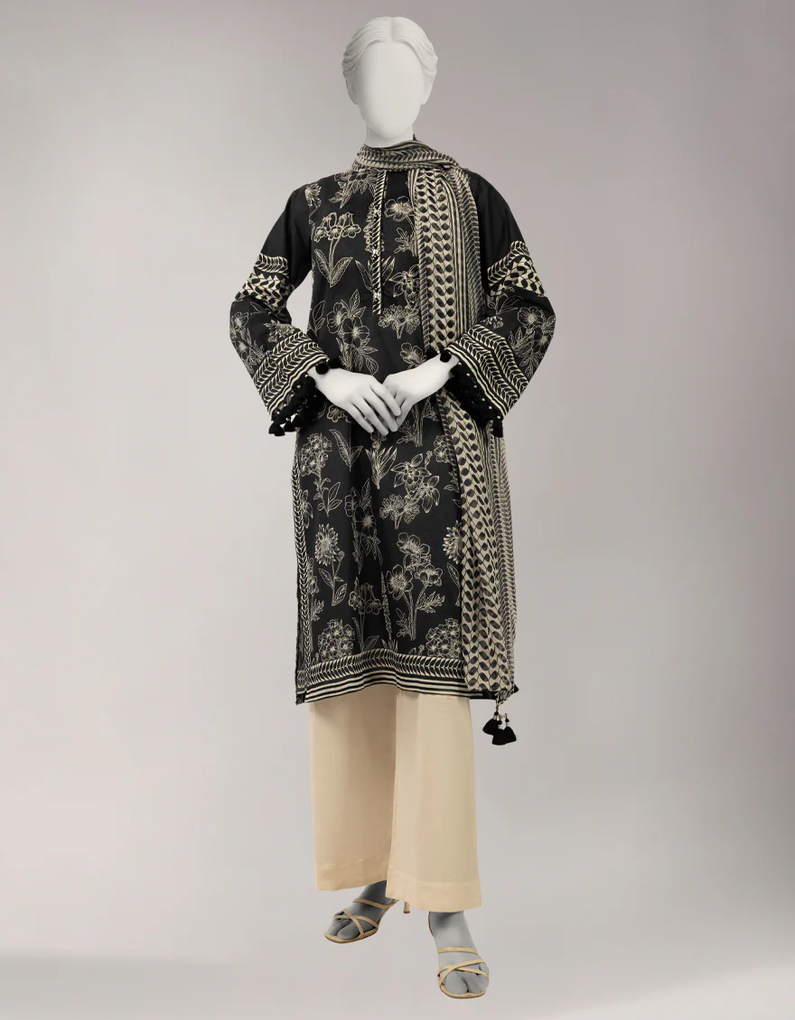 MULTICOLOR LAWN 2PC UNSTITCHED | JLAWN-S-JDS-26-1318 PATTERNED LEGACY-4 - Image 4