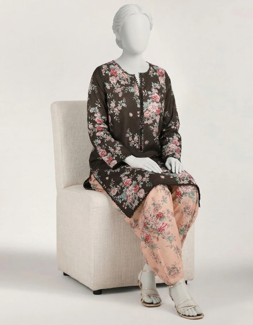 BLACK LAWN 2PC STITCHED | JLAWN-S-JST-26-2389/S VINTAGE FLORAL-03