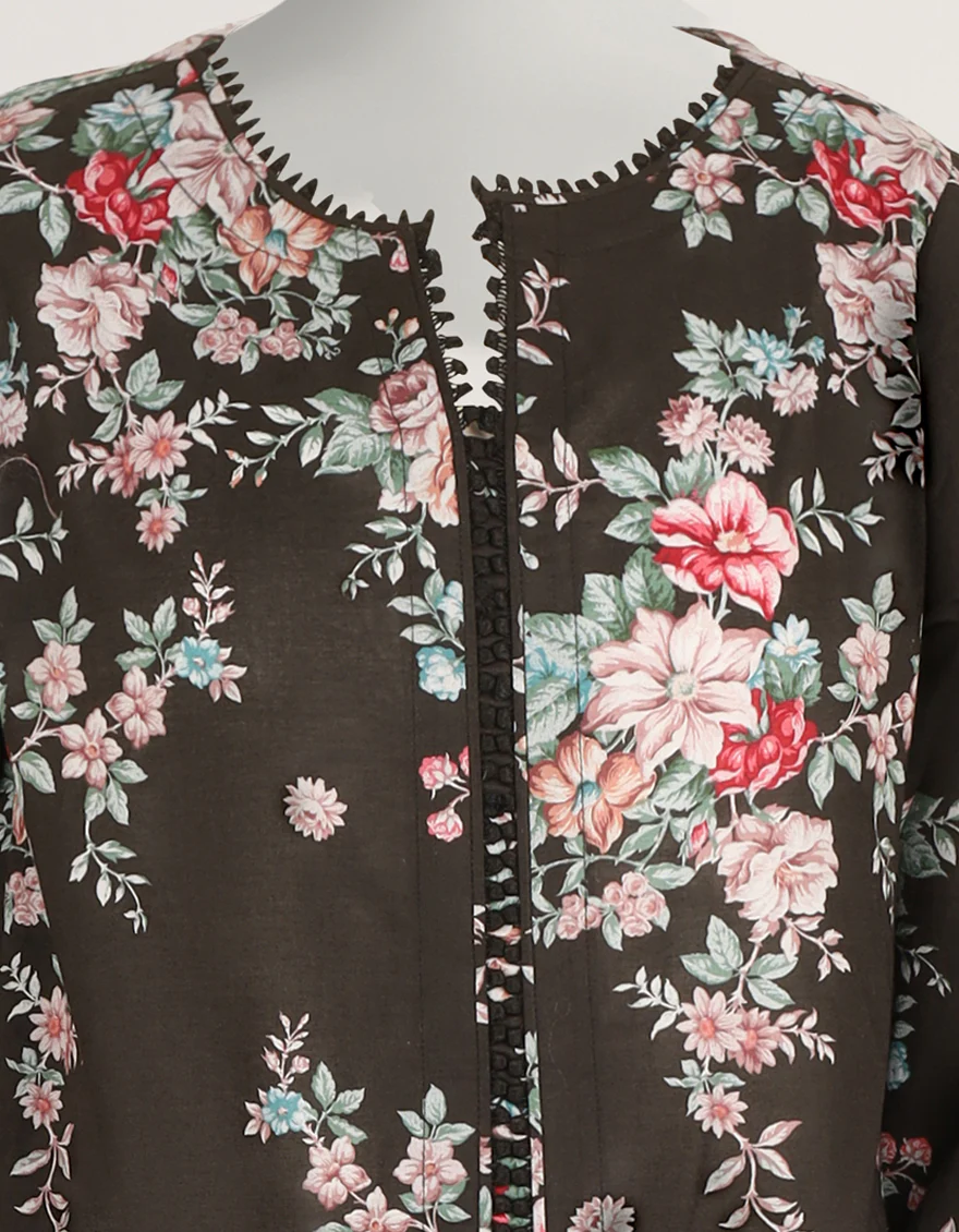 BLACK LAWN 2PC STITCHED | JLAWN-S-JST-26-2389/S VINTAGE FLORAL-03 - Image 4