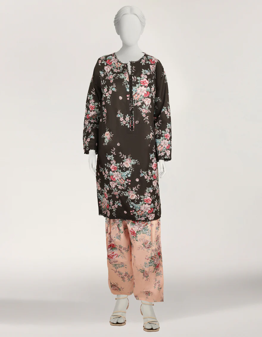 BLACK LAWN 2PC STITCHED | JLAWN-S-JST-26-2389/S VINTAGE FLORAL-03 - Image 5