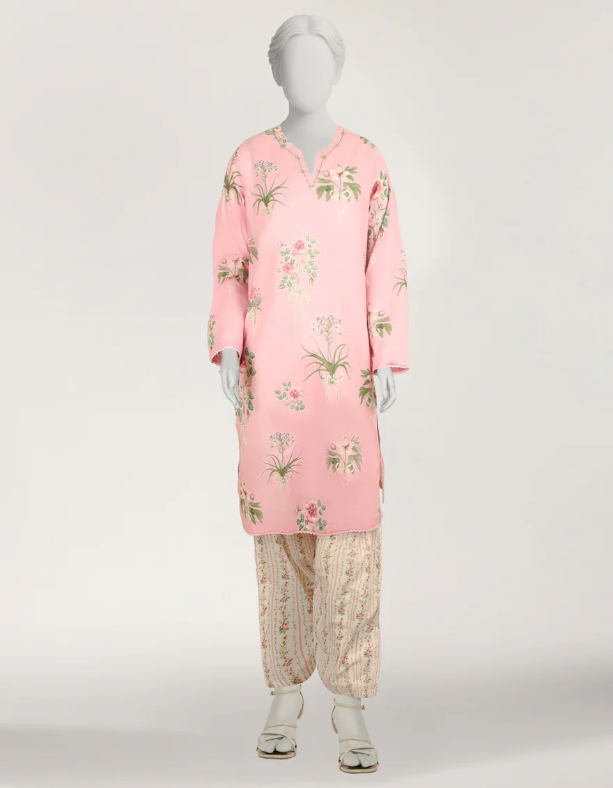 PINK LAWN 2PC STITCHED | JLAWN-S-JST-26-2390/S VINTAGE FLORAL-4 - Image 4