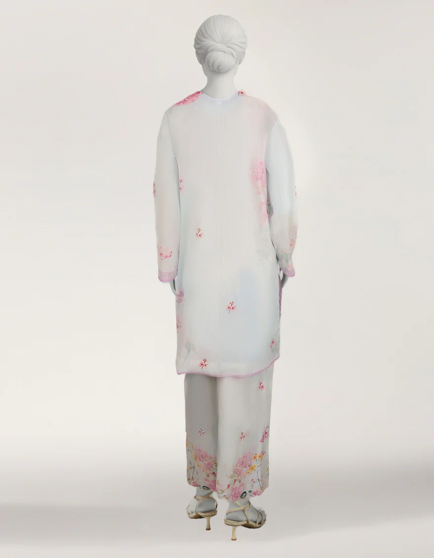 BLUE SEERSUCKER 2PC STITCHED | JLAWN-S-JST-26-2391/S NEON BLOOM-01 - Image 2
