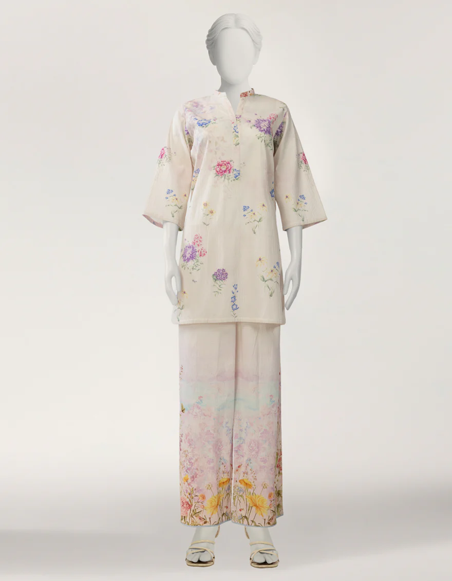 PINK SEERSUCKER 2PC STITCHED | JLAWN-S-JST-26-2392/S NEON BLOOM-02 - Image 3