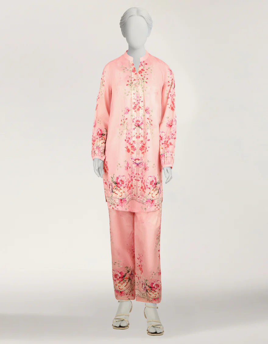 PINK SEERSUCKER 2PC STITCHED | JLAWN-S-JST-26-2393/S NEON BLOOM-03 - Image 4