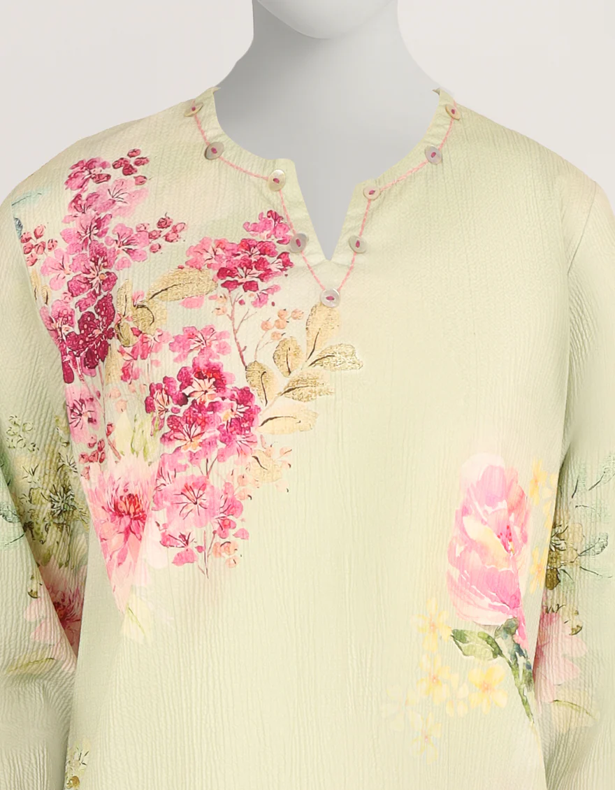 GREEN SEERSUCKER 2PC STITCHED | JLAWN-S-JST-26-2394/S NEON BLOOM-04 - Image 3