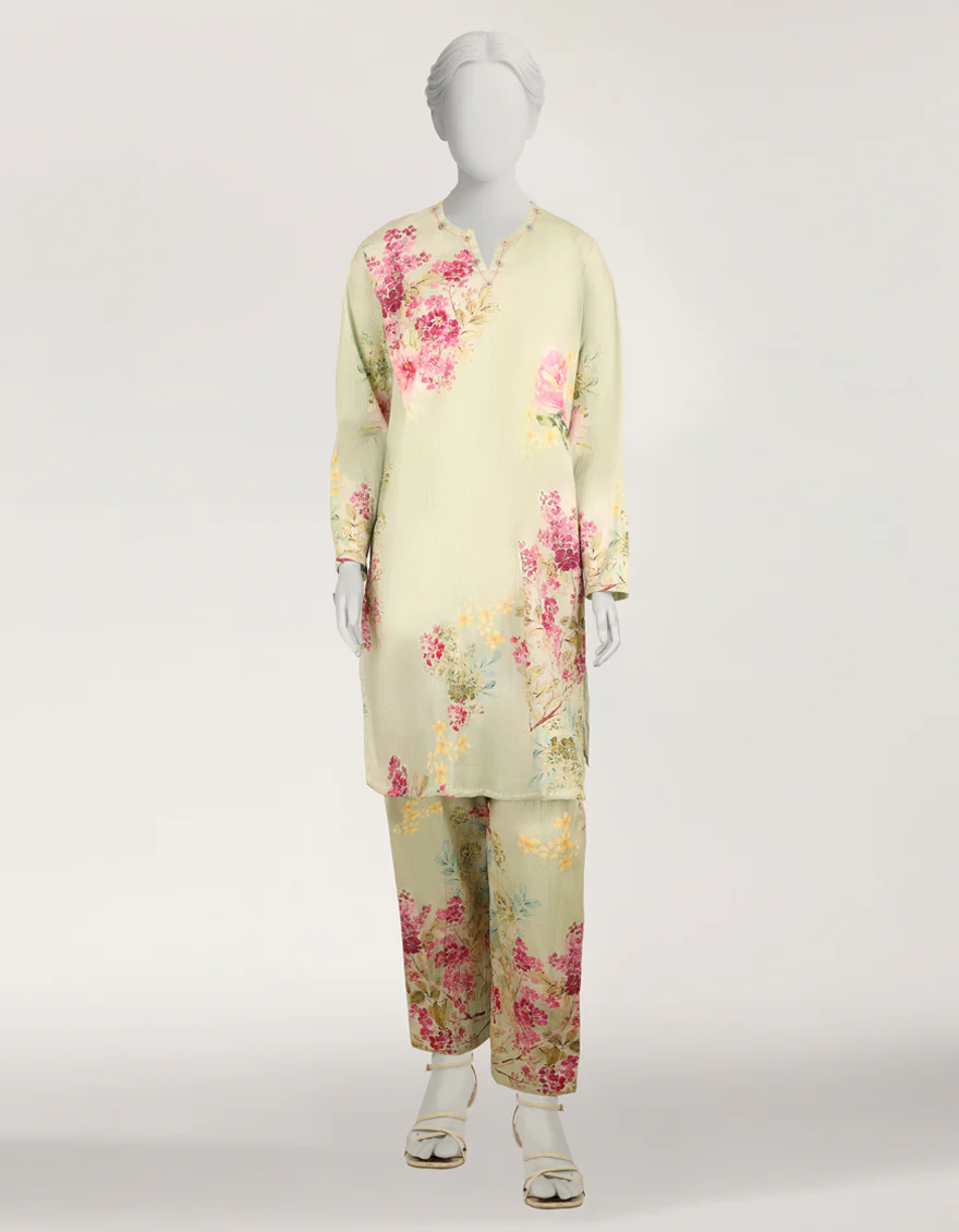 GREEN SEERSUCKER 2PC STITCHED | JLAWN-S-JST-26-2394/S NEON BLOOM-04 - Image 4