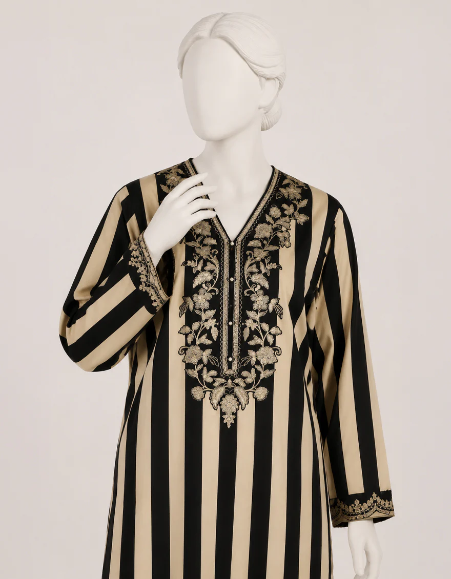 MULTICOLOR SILK 2PC STITCHED | JLAWN-S-JST-26-2397/S ROYAL STRIPER-03 - Image 3