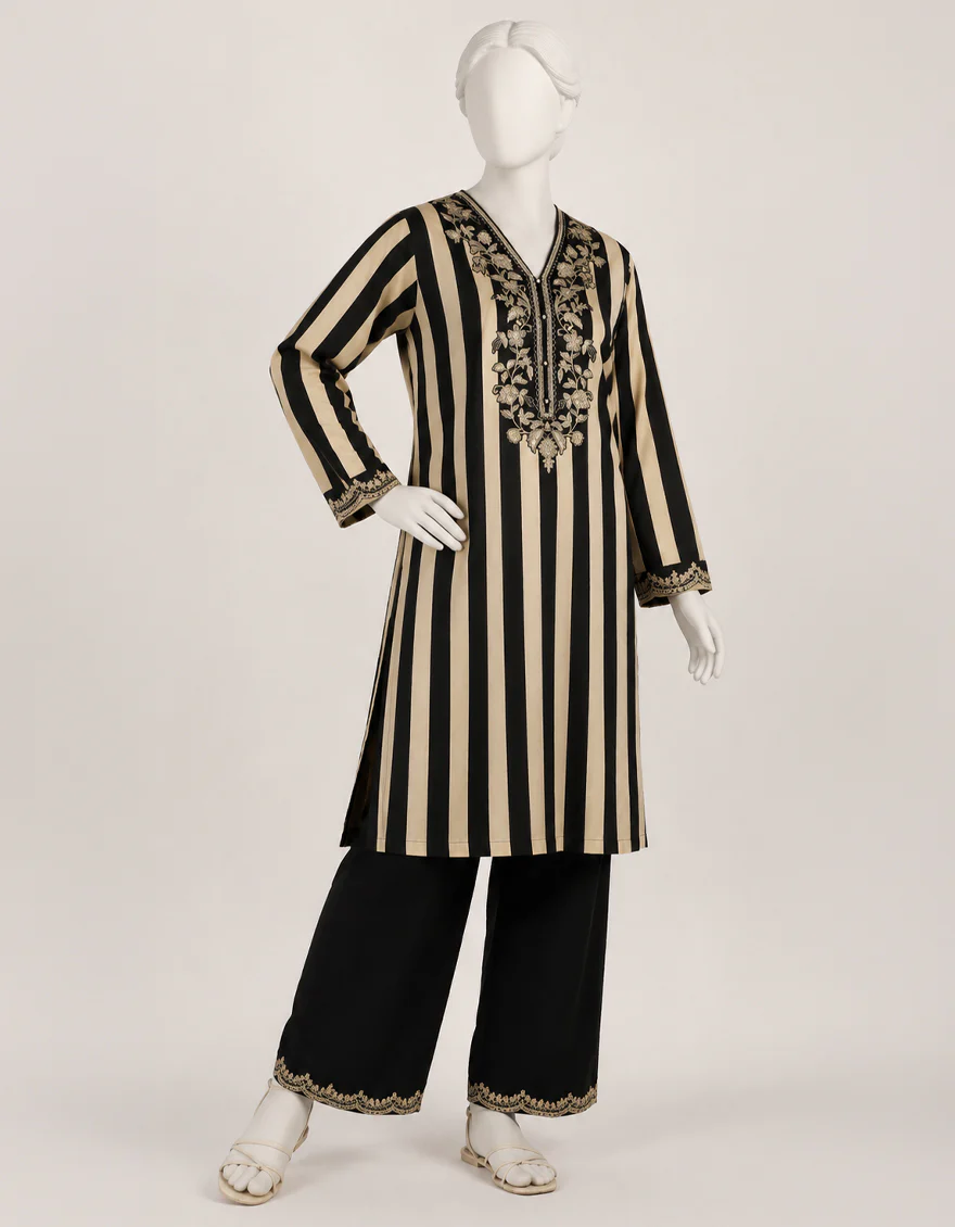 MULTICOLOR SILK 2PC STITCHED | JLAWN-S-JST-26-2397/S ROYAL STRIPER-03 - Image 4