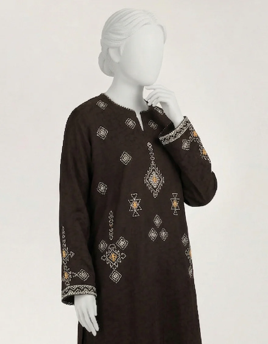 BLACK DOBBY 2PC STITCHED | JLAWN-S-JST-26-2399/S TRIBAL-01 - Image 2