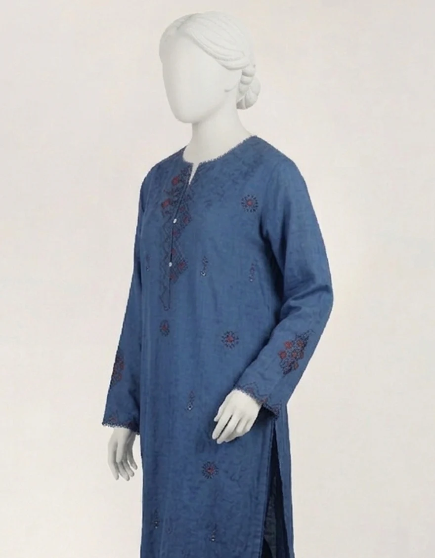 BLUE DOBBY 2PC STITCHED | JLAWN-S-JST-26-2400/S TRIBAL-02 - Image 2