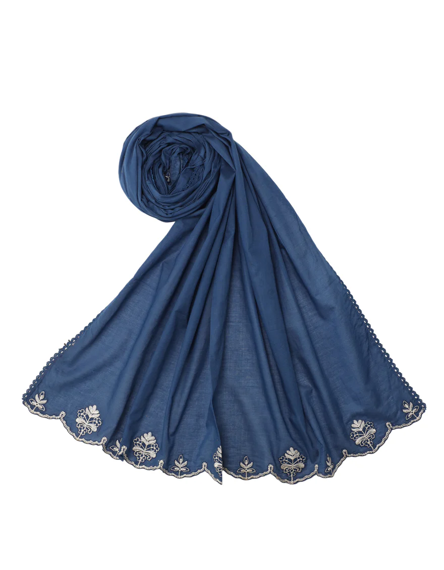 BLUE LAWN DUPATTA | JLDP-S-26-2700 FB/INDIGO-26-2700