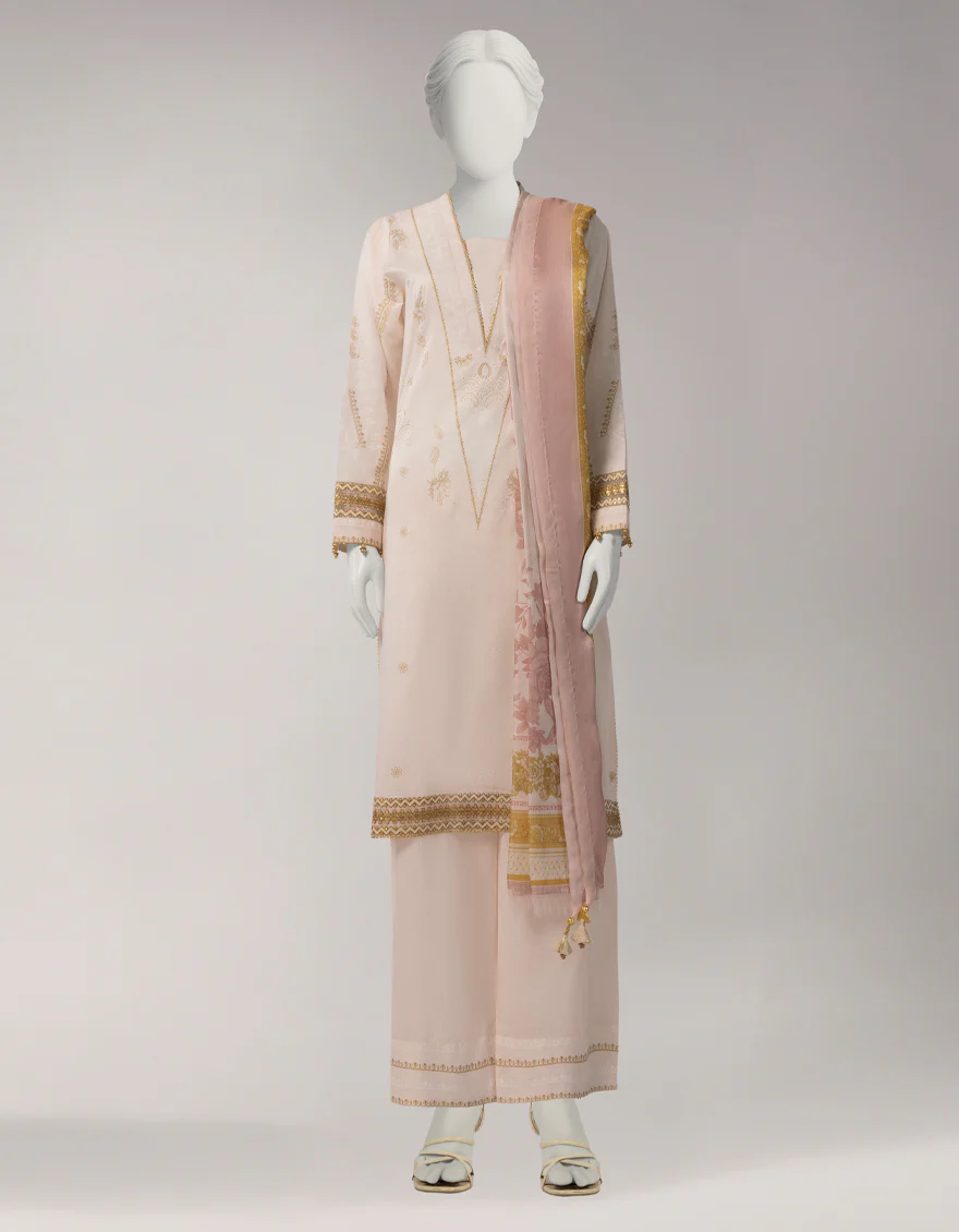 MULTICOLOR LAWN 3PC UNSTITCHED | JLS-S-26-3989 BLACK & WHITE STATEMENT-3 - Image 5