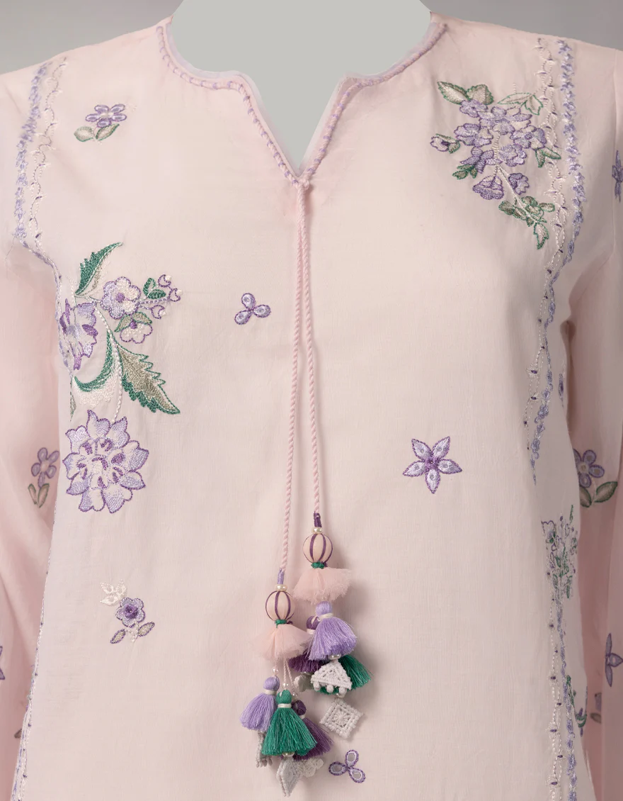 PINK LAWN 3PC UNSTITCHED | JLS-S-26-4065 SCHIFFLI BLISS-3 - Image 4