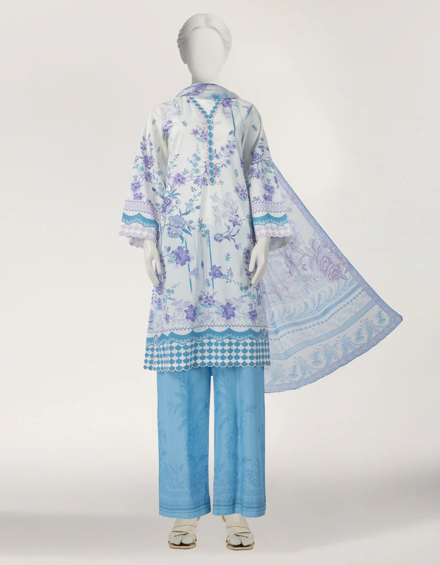 WHITE LAWN 3PC STITCHED | JLS-S-26-583/S CHINTZ CHARM-01 - Image 5