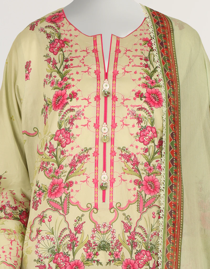 GREEN LAWN 3PC STITCHED | JLS-S-26-585/S CHINTZ CHARM-03 - Image 4