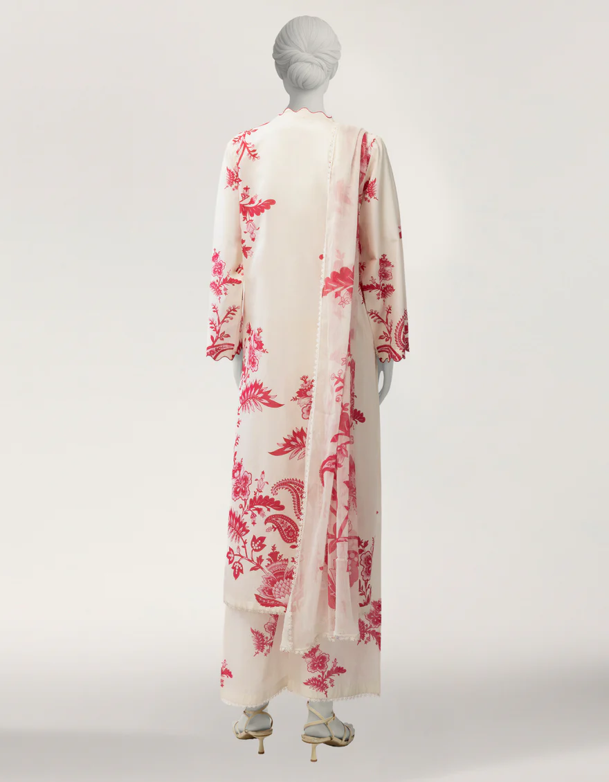 OFF WHITE LAWN 3PC STITCHED | JLS-S-26-586/S CHINTZ CHARM-04 - Image 2