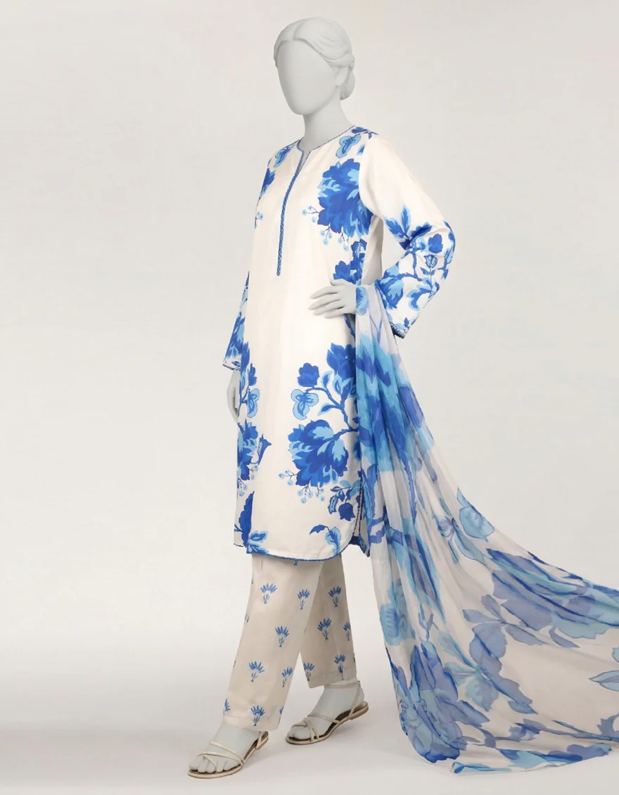 WHITE 3PC STITCHED | JLS-S-26-587/S CHINTZ CHARM-05 - Image 3