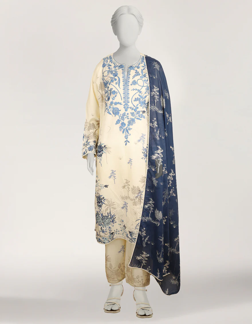 BLUE LAWN 3PC STITCHED | JLS-S-26-619/S VERDENT DREAMS -1 - Image 3