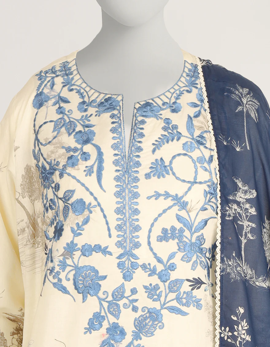 BLUE LAWN 3PC STITCHED | JLS-S-26-619/S VERDENT DREAMS -1 - Image 4