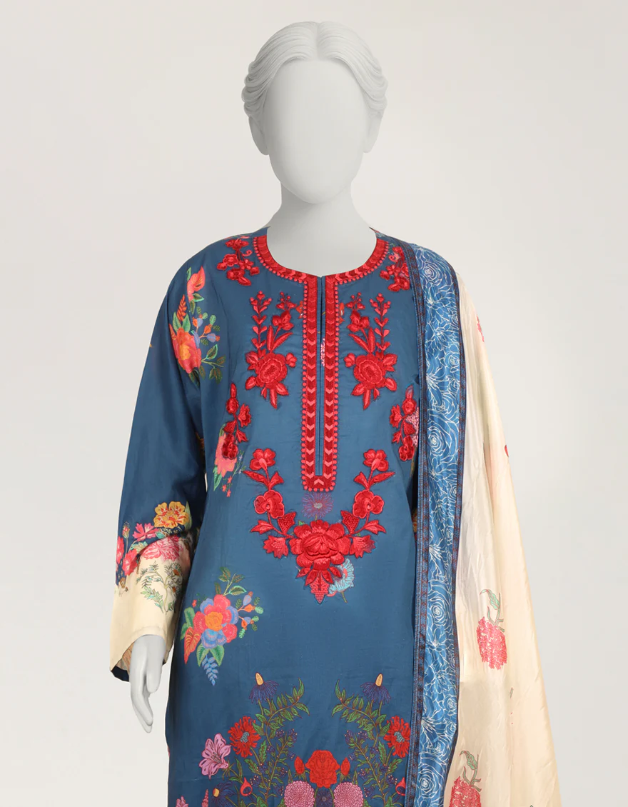 BLUE LAWN 3PC STITCHED | JLS-S-26-804/S RETRO-04 - Image 2