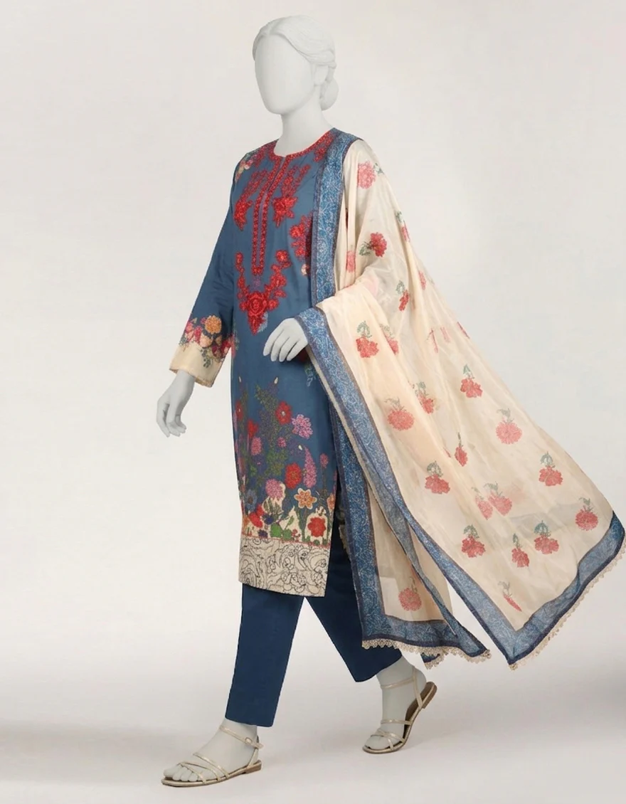 BLUE LAWN 3PC STITCHED | JLS-S-26-804/S RETRO-04 - Image 3