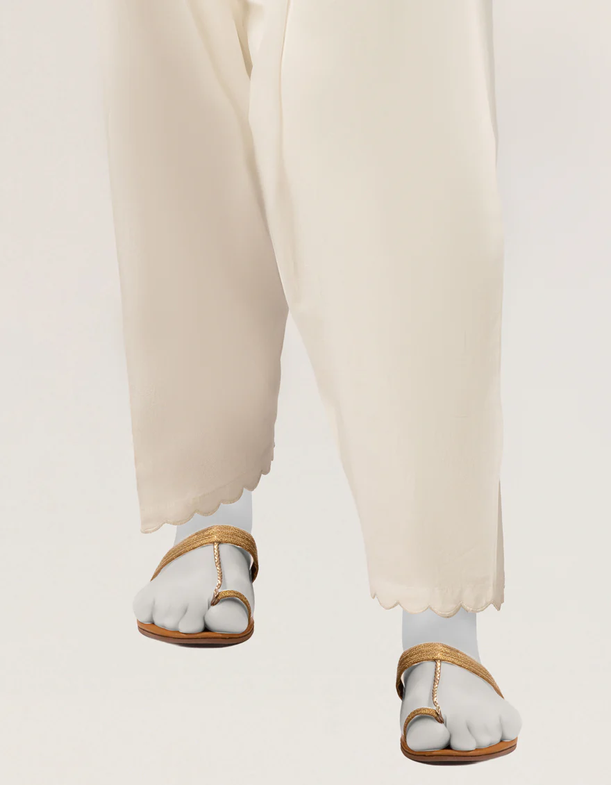 WHITE LAWN SHALWAR | JLSH-26-8081-A FB/BASIC-SH-8081-A